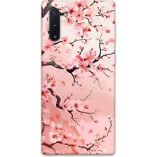Gramaphone Galaxy Note 10 Uyumlu Çiçek Desenli Telefon Kılıfı + Ekran Koruyucu - 5805
