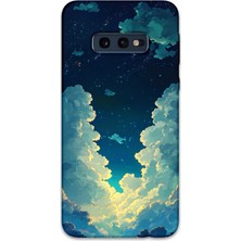 Gramaphone Galaxy S10E Uyumlu Uzay Desenli Telefon Kılıfı + Ekran Koruyucu - 5868