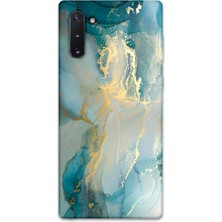 Gramaphone Galaxy Note 10 Uyumlu Mermer Desenli Telefon Kılıfı + Ekran Koruyucu - 5814