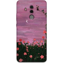 Gramaphone Huawei Mate 10 Pro Uyumlu Çiçek Desenli Telefon Kılıfı + Ekran Koruyucu - 5793