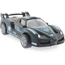 Die Cast Çek Bırak Metal Siyah Yarış Arabası 88