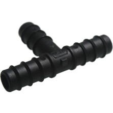 Bahçe Damla Sulama T Bağlantı Parçası – 4 mm / 6 mm PE Hortum Uyumlu (100’lü Paket)