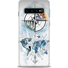 Samsung Galaxy S10 Hd Baskılı Kılıf + Seramik Tam Kaplayan Ekran Koruyucu 82