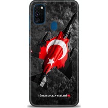 Samsung Galaxy M30S Hd Baskılı Kılıf + Seramik Tam Kaplayan Ekran Koruyucu 37