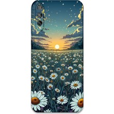 Gramaphone Huawei P Smart S Uyumlu Çiçek Desenli Telefon Kılıfı + Ekran Koruyucu - 5792