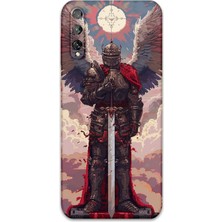 Gramaphone Huawei P Smart S Uyumlu Retro Desenli Telefon Kılıfı + Ekran Koruyucu - 5837