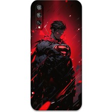 Gramaphone Huawei P Smart S Uyumlu Superman Desenli Telefon Kılıfı + Ekran Koruyucu - 5929