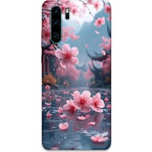 Gramaphone Huawei P30 Pro Uyumlu Çiçek Desenli Telefon Kılıfı + Ekran Koruyucu - 5794