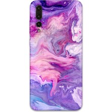 Gramaphone Huawei P20 Pro Uyumlu Mermer Desenli Telefon Kılıfı + Ekran Koruyucu - 5813