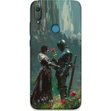 Gramaphone Huawei Y6S Uyumlu Retro Desenli Telefon Kılıfı + Ekran Koruyucu - 5839