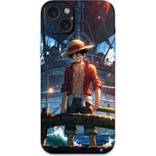 Gramaphone iPhone 15 Plus Uyumlu Anime Desenli Telefon Kılıfı + Ekran Koruyucu - 5890