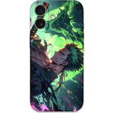 Gramaphone iPhone 16 Plus Uyumlu Anime Desenli Telefon Kılıfı + Ekran Koruyucu - 5896