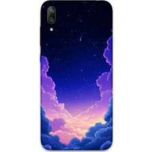 Gramaphone Huawei Y7 Prime 2019 Uyumlu Uzay Desenli Telefon Kılıfı + Ekran Koruyucu - 5867