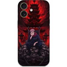 Gramaphone iPhone 16 Plus Uyumlu Anime Desenli Telefon Kılıfı + Ekran Koruyucu - 5903