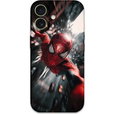 Gramaphone iPhone 16 Plus Uyumlu Spiderman Desenli Telefon Kılıfı + Ekran Koruyucu - 5933