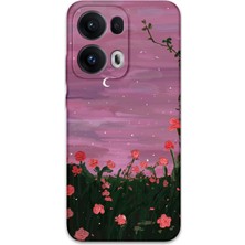 Gramaphone Oppo Reno 13 Pro 5g Uyumlu Çiçek Desenli Telefon Kılıfı + Ekran Koruyucu - 5793