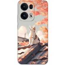 Gramaphone Oppo Reno 13 Pro 5g Uyumlu Kedi Desenli Telefon Kılıfı + Ekran Koruyucu - 5784