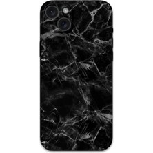 Gramaphone iPhone 15 Plus Uyumlu Mermer Desenli Telefon Kılıfı + Ekran Koruyucu - 5815