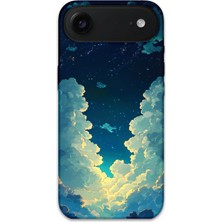 Gramaphone iPhone 17 Air Uyumlu Uzay Desenli Telefon Kılıfı + Ekran Koruyucu - 5868