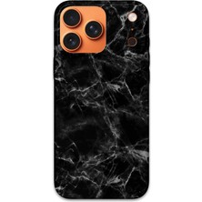 Gramaphone iPhone 17 Pro Max Uyumlu Mermer Desenli Telefon Kılıfı + Ekran Koruyucu - 5815