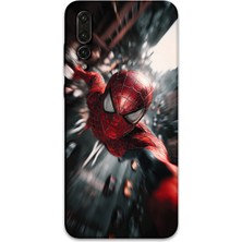 Gramaphone Huawei P20 Pro Uyumlu Spiderman Desenli Telefon Kılıfı + Ekran Koruyucu - 5933