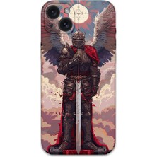 Gramaphone iPhone 15 Plus Uyumlu Retro Desenli Telefon Kılıfı + Ekran Koruyucu - 5837