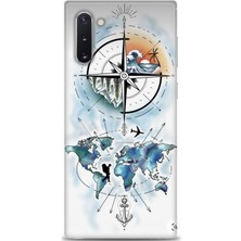 Samsung Galaxy Note 10 Hd Baskılı Kılıf + Seramik Tam Kaplayan Ekran Koruyucu 82