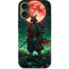 Gramaphone iPhone 17 Uyumlu Samuray Desenli Telefon Kılıfı + Ekran Koruyucu - 5822