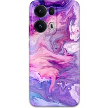 Gramaphone Oppo Reno 13 Pro 5g Uyumlu Mermer Desenli Telefon Kılıfı + Ekran Koruyucu - 5813