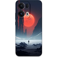 Gramaphone Oppo Reno 13 Pro 5g Uyumlu Uzay Desenli Telefon Kılıfı + Ekran Koruyucu - 5861