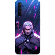 Gramaphone Realme 6 Pro Uyumlu Geralt Desenli Telefon Kılıfı + Ekran Koruyucu - 5826