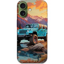 Gramaphone iPhone 17 Uyumlu Araba Desenli Telefon Kılıfı + Ekran Koruyucu - 5758