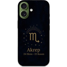 Gramaphone iPhone 17 Uyumlu Akrep Burcu Desenli Telefon Kılıfı + Ekran Koruyucu - 5775