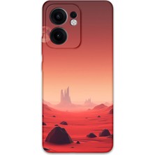 Gramaphone Oppo Reno 13F 5g Uyumlu Uzay Desenli Telefon Kılıfı + Ekran Koruyucu - 5859