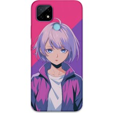 Gramaphone Realme C21 Uyumlu Anime Desenli Telefon Kılıfı + Ekran Koruyucu - 5742