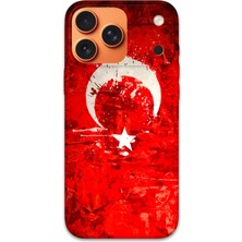 Gramaphone iPhone 17 Pro Uyumlu Türk Bayrağı Desenli Telefon Kılıfı + Ekran Koruyucu - 5847