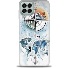 Samsung Galaxy M33 Hd Baskılı Kılıf + Seramik Tam Kaplayan Ekran Koruyucu 82