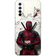 Gramaphone Realme 7 Uyumlu Deadpool Desenli Telefon Kılıfı + Ekran Koruyucu - 5927