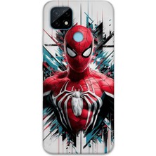 Gramaphone Realme C21 Uyumlu Spiderman Desenli Telefon Kılıfı + Ekran Koruyucu - 5831