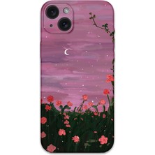 Gramaphone iPhone 15 Plus Uyumlu Çiçek Desenli Telefon Kılıfı + Ekran Koruyucu - 5793
