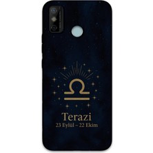 Gramaphone Tecno Spark 6 Go Uyumlu Terazi Burcu Desenli Telefon Kılıfı + Ekran Koruyucu - 5774