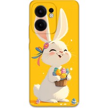 Gramaphone Oppo Reno 13F 5g Uyumlu Tavşan Desenli Telefon Kılıfı + Ekran Koruyucu - 5807