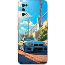 Gramaphone Realme 7 Pro Uyumlu Araba Desenli Telefon Kılıfı + Ekran Koruyucu - 5760