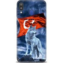 Rulet Samsung Galaxy M20 Hd Baskılı Kılıf + Seramik Tam Kaplayan Ekran Koruyucu 36