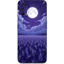 Gramaphone Realme 7 Pro Uyumlu Çiçek Desenli Telefon Kılıfı + Ekran Koruyucu - 5797