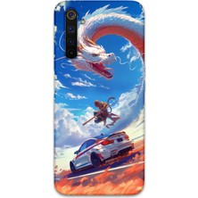 Gramaphone Realme 6 Pro Uyumlu Araba Desenli Telefon Kılıfı + Ekran Koruyucu - 5764