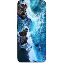 Gramaphone Realme 7 Pro Uyumlu Mermer Desenli Telefon Kılıfı + Ekran Koruyucu - 5810