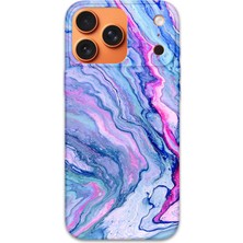 Gramaphone iPhone 17 Pro Uyumlu Mermer Desenli Telefon Kılıfı + Ekran Koruyucu - 5816