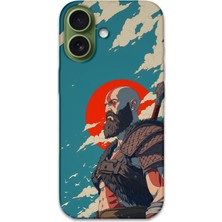 Gramaphone iPhone 17 Uyumlu Kratos Desenli Telefon Kılıfı + Ekran Koruyucu - 5824