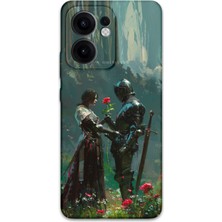 Gramaphone Oppo Reno 13F 5g Uyumlu Retro Desenli Telefon Kılıfı + Ekran Koruyucu - 5839